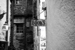 Book shop next to the Old Merchant House, Tenby, Pembrokeshire